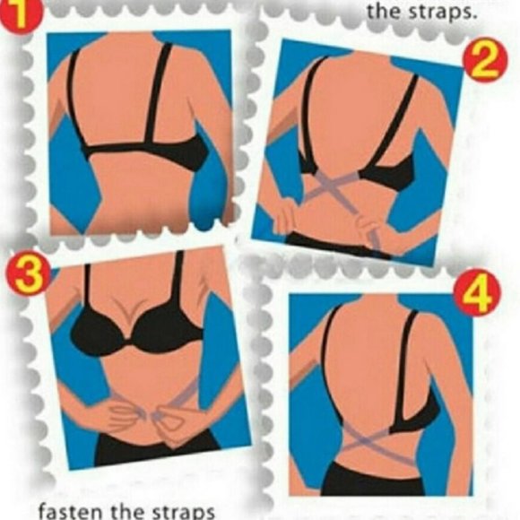 Bra Straps Extender For Open Back Look White - Picture 7 of 7